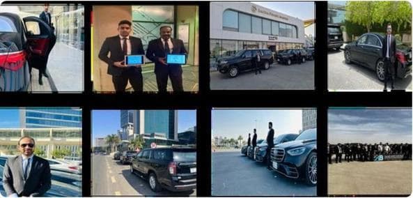 AB chauffeurs and fleet on assignment